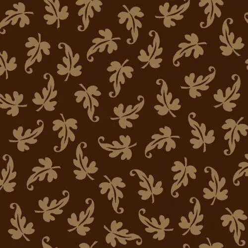 Ruby Bonnie Sullivan Scroll Leaf Espresso Fabric