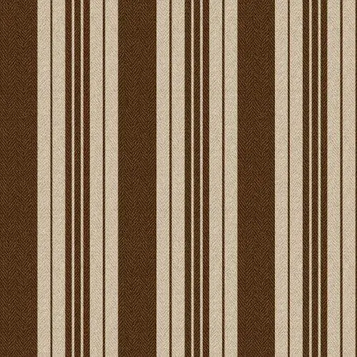 Ruby Bonnie Sullivan Ticking Stripe Tan/Brown Fabric