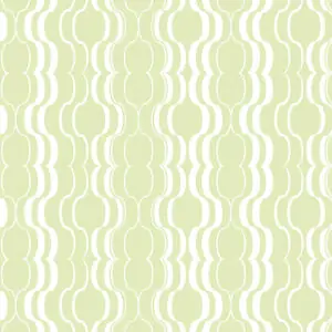 Lime green and white fabric