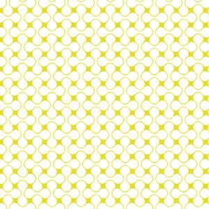 Yellow and white fabric with geometric design