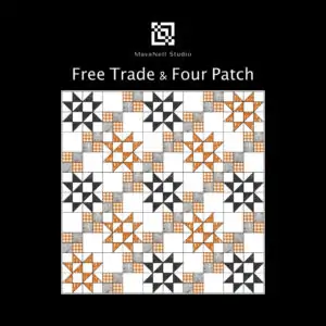 Free Trade and Four Patch Quilt Pattern Cover