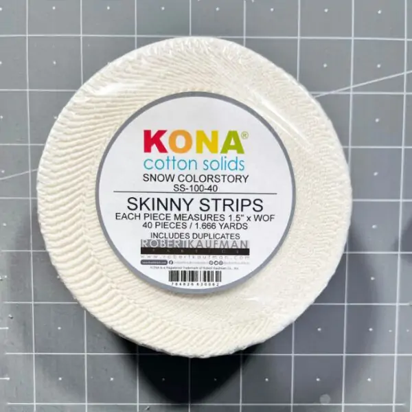 Kona® Cotton White Skinny Strips