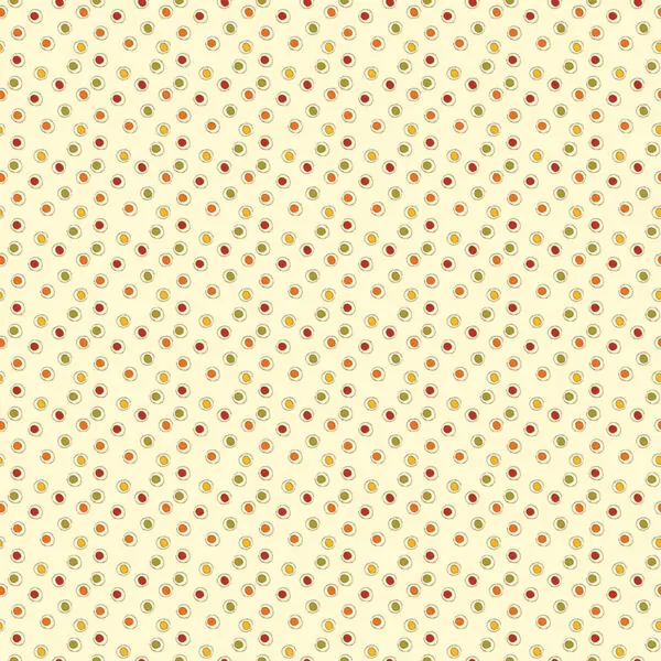 Awesome Autumn Sandy Gervais Cream Dots Fabric