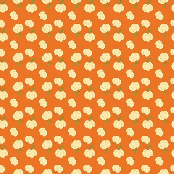 Awesome Autumn Sandy Gervais Orange Pumpkins Fabric