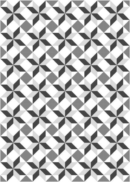 Black and white quilt 1