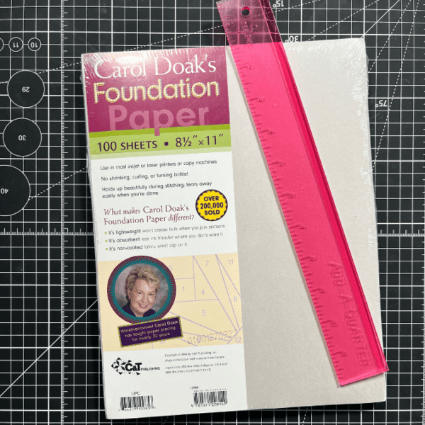 Foundation paper ruler