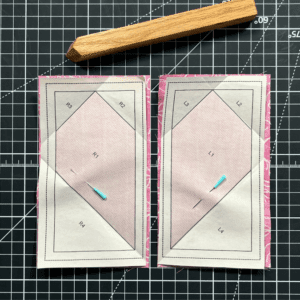 Pin templates to fabric