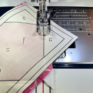 Foundation Paper piecing sew on lines