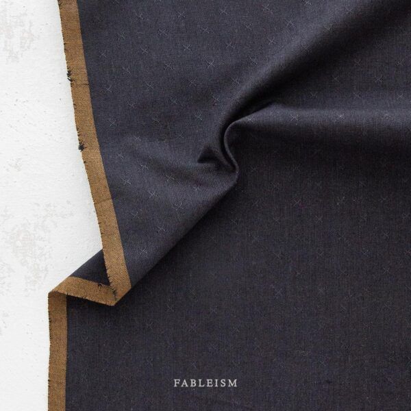 Fableism Sprout Wovens Obsidian Yardage