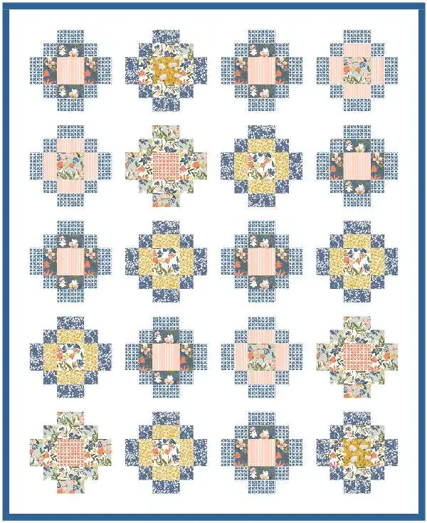Antique Tile Block with Sashing