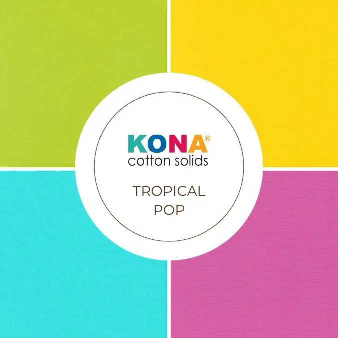 KONA Cotton Tropical Pop Fabric Bundle